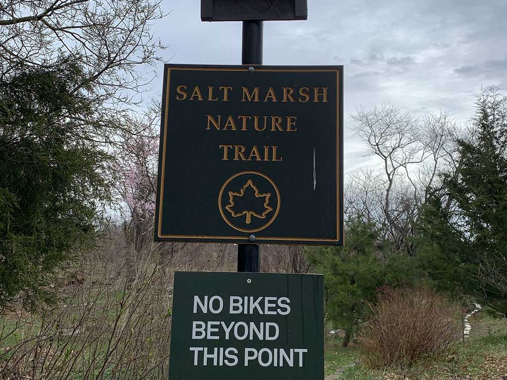 Marine Park Salt Marsh - Sign