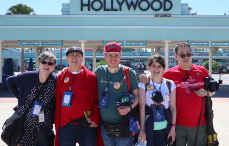 Highlight Vacations in front of Disney's Hollywood Studios sign