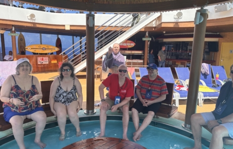 IMG_5490 Travelers on Carnival Horizon ship at the pool side
