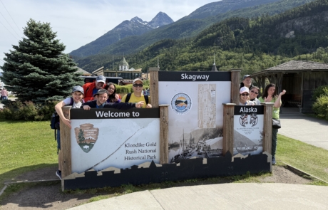 Skagway Alaska, Klondike Gold Rush National Historical Park Sign