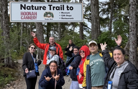 Nature trail on Icy Strait, Alaska